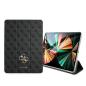 Preview: Guess 4G Kollektion Luxus Schutzhülle Buchcover für iPad 11" (2021) grau/schwarz